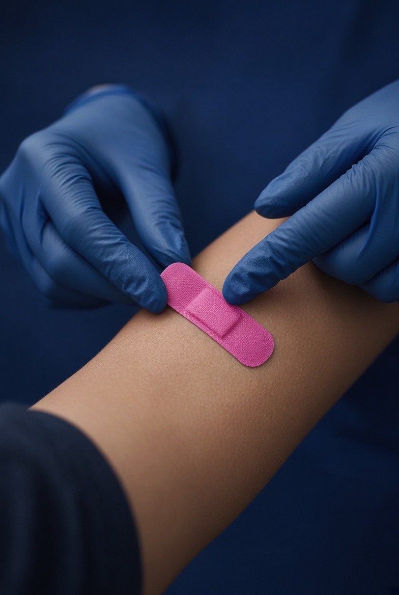 Arm med plåster
